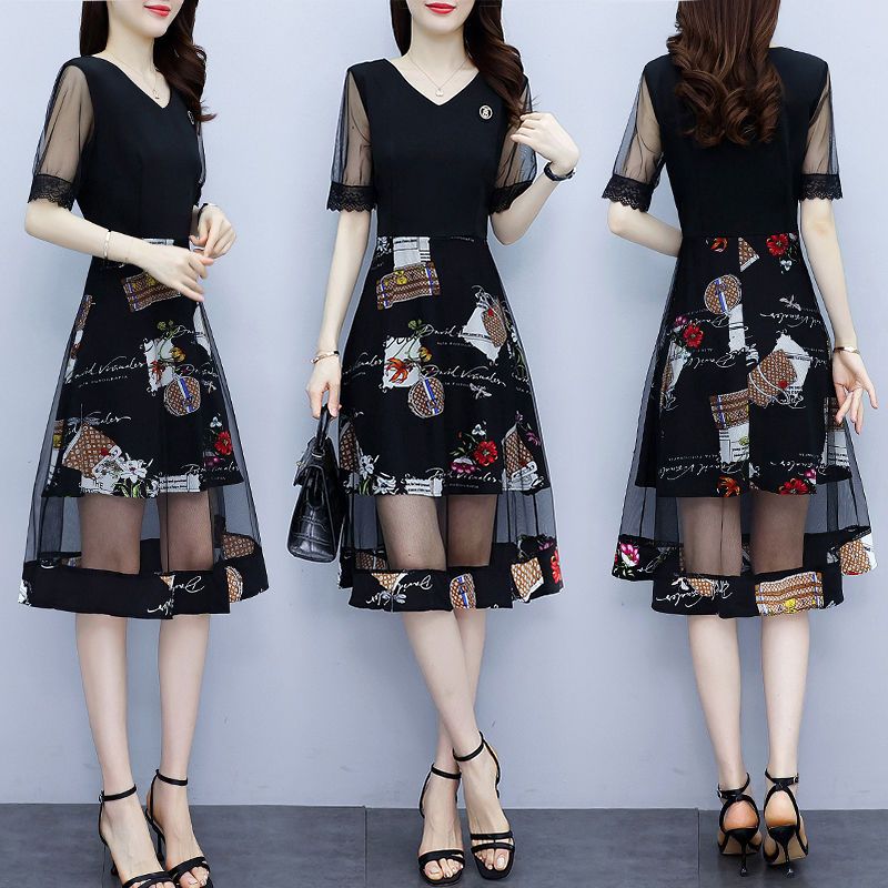 Summer Gauze Clothing - Vintage Floral Printing Dresses Summer New