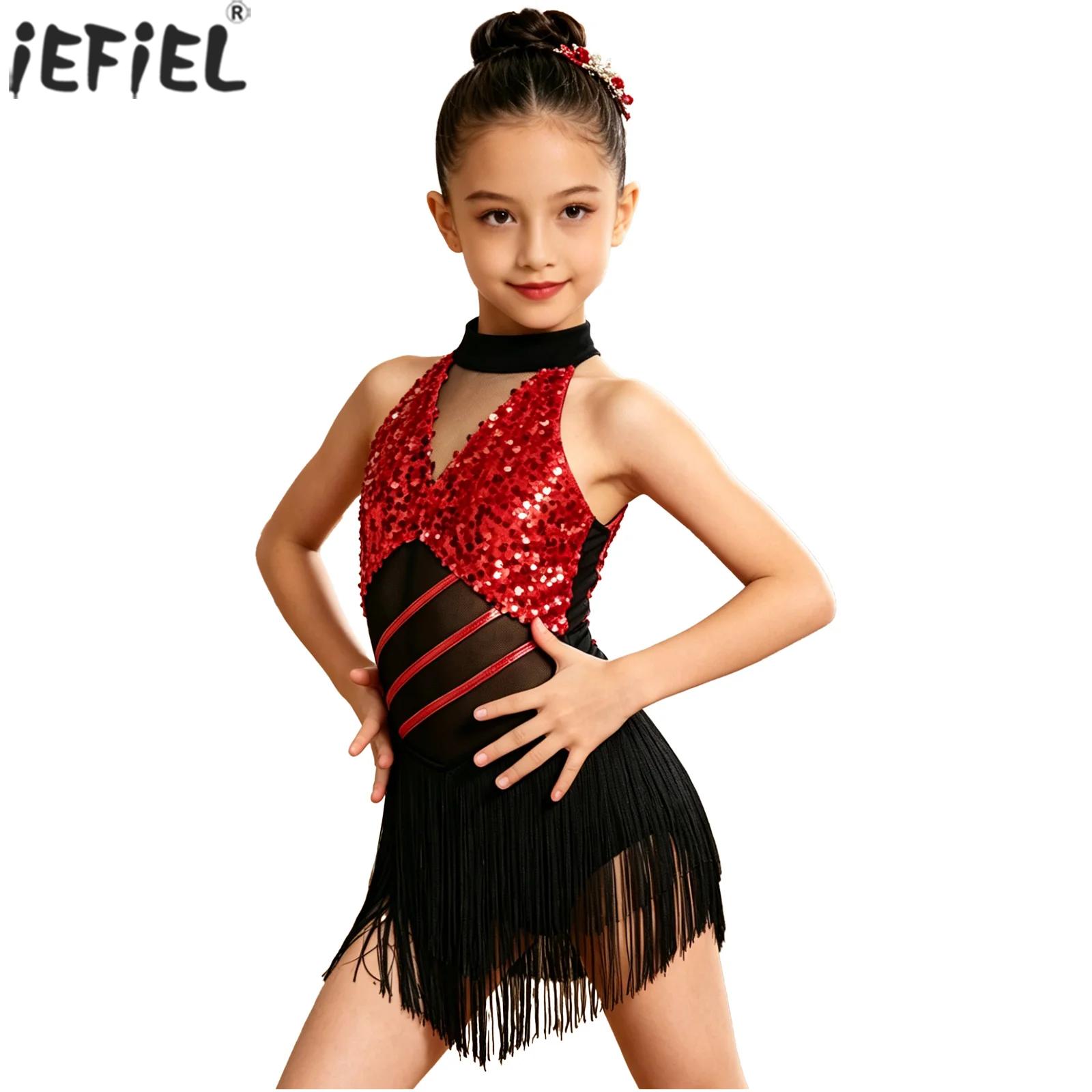 Summer Clothing Set For Girls - Kids Girls Cha-cha Salsa Latin Dance