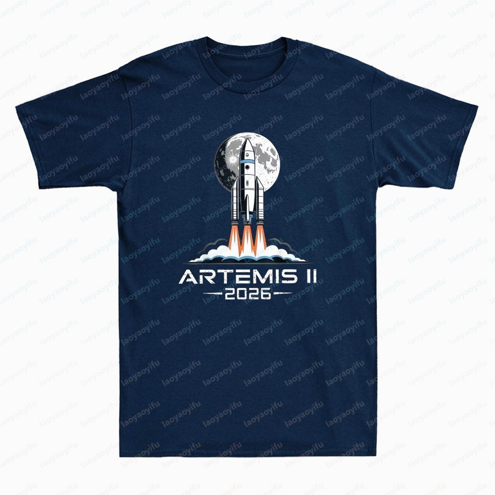 2026 Moon Rocket Graphic Tee F - Summer Clothing Trends For Men 2026 ulasan dan harga