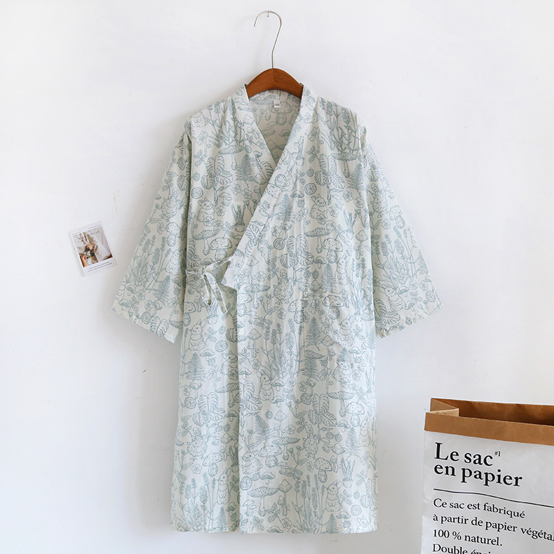 Kimono Robes Sleepwear Women's - Summer Gauze Clothing ulasan dan harga