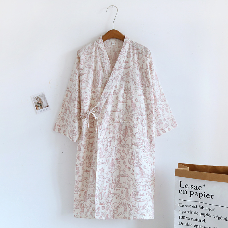 Kimono Robes Sleepwear Women's - Summer Gauze Clothing ulasan dan harga