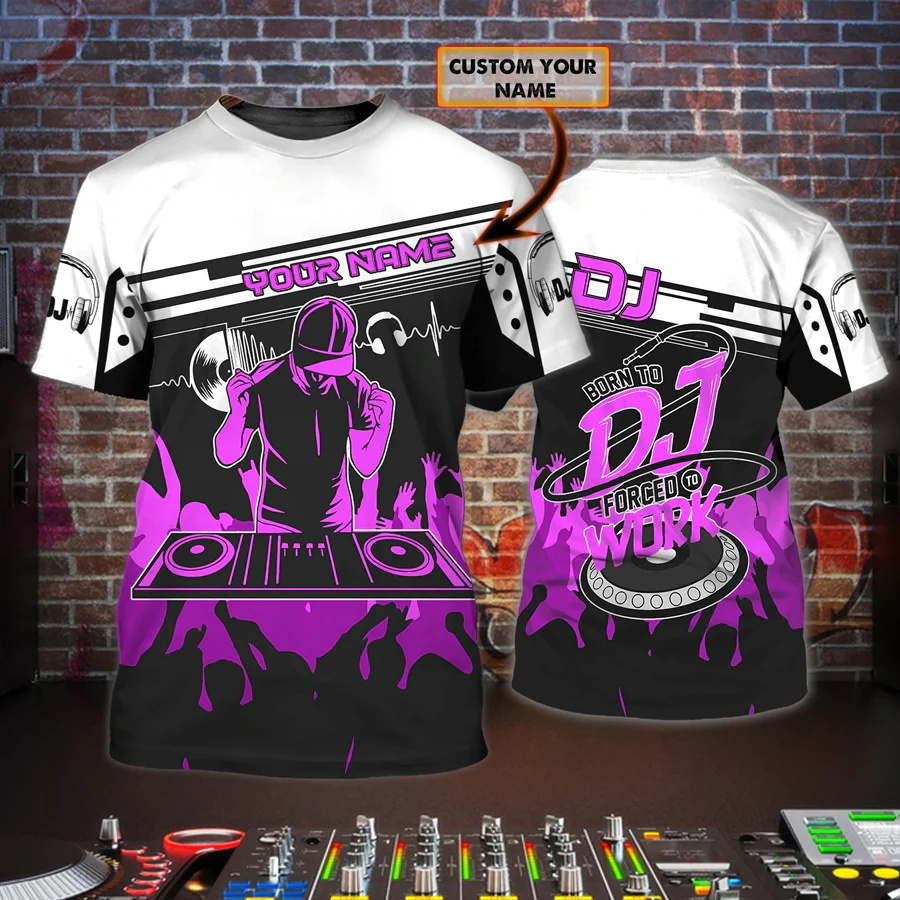 Newest Summer Men's T-shirt DJ - Summer Clothing Name ulasan dan harga