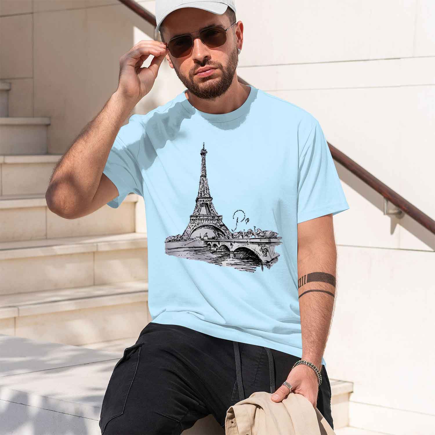 Women's 90s T Shirt Paris Prin - Summer Clothing In Paris ulasan dan harga