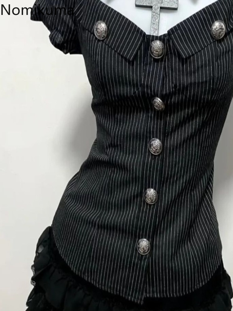Goth Two Piece Sets Women's Cl - Summer Goth Clothing ulasan dan harga