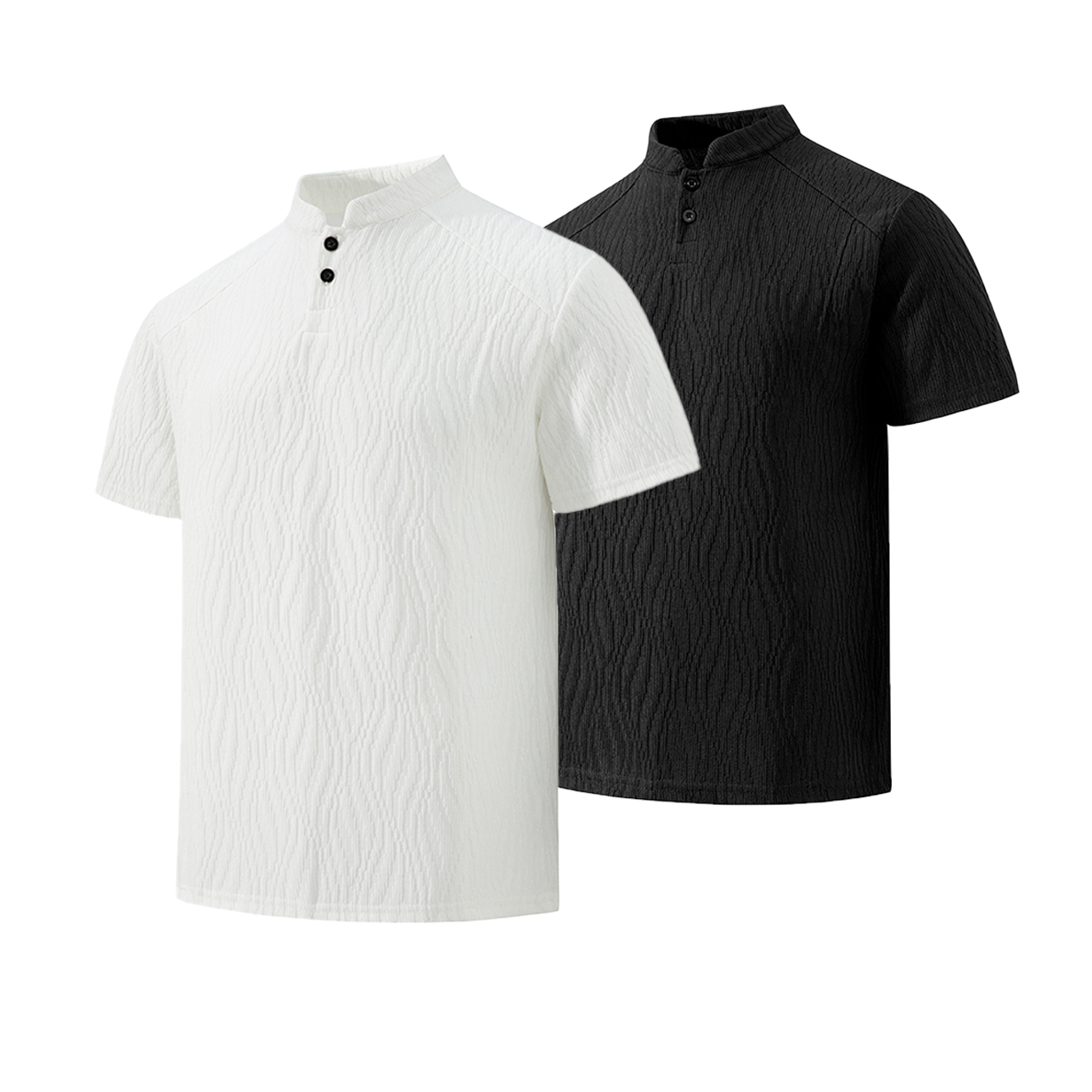 Bark Texture Menswear Clothing - Summer Clothing Cheap ulasan dan harga