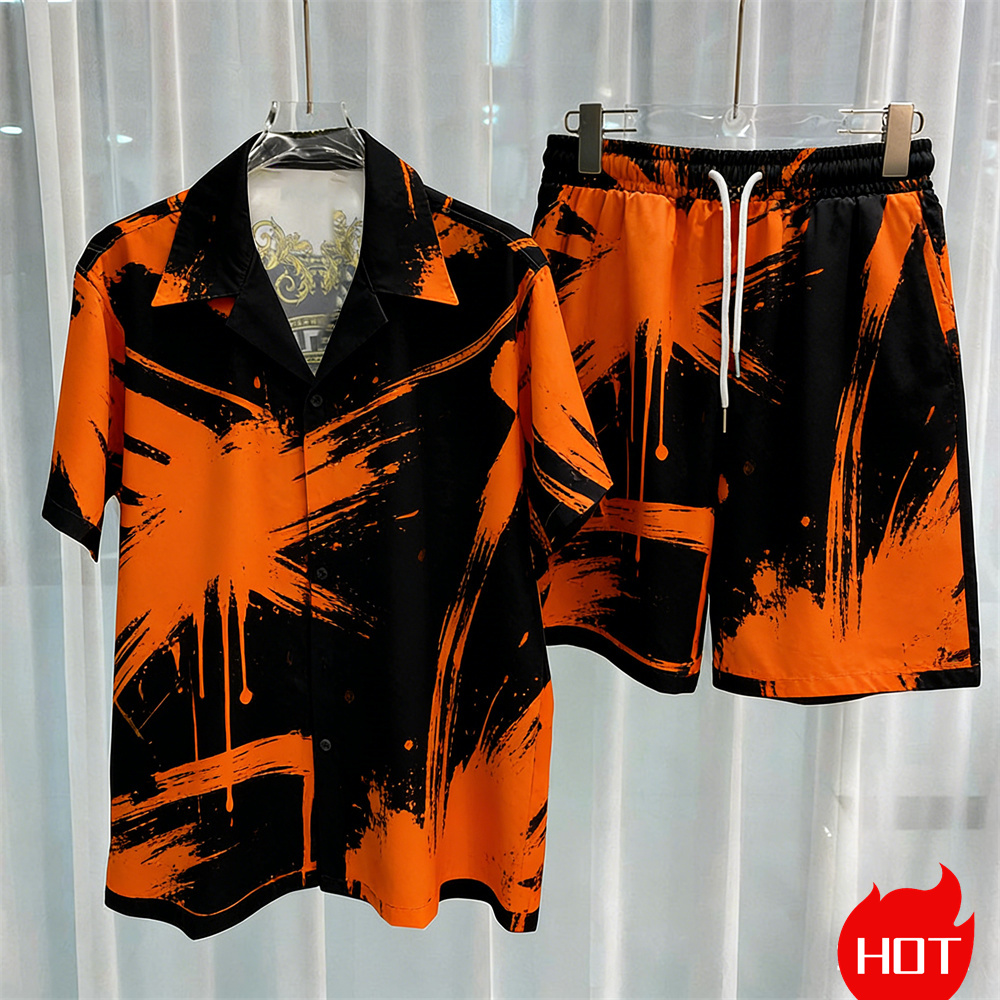 Digital printed men's set fash - Summer Clothing Trends ulasan dan harga