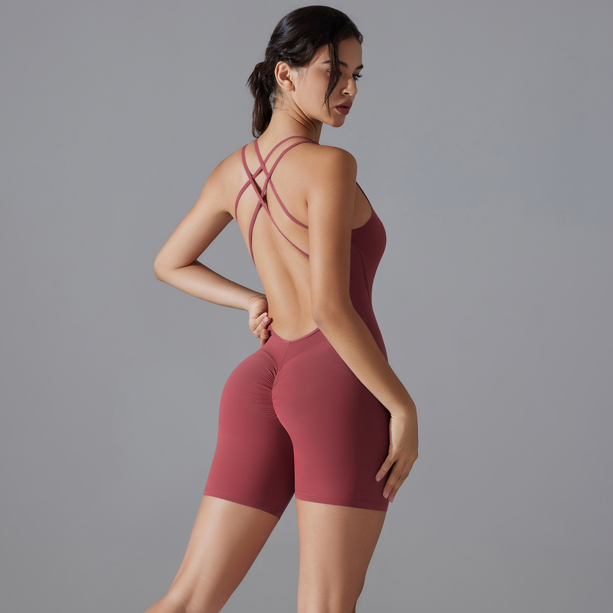 Yoga Set Sexy Backless Sporty  - Romper Playsuit Women ulasan dan harga