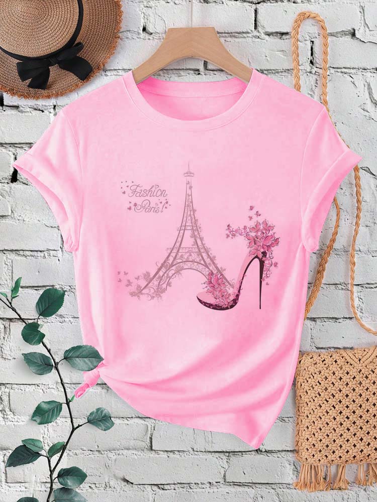 Fashion Paris Eiffel Tower Pri - Summer Clothing In Paris ulasan dan harga