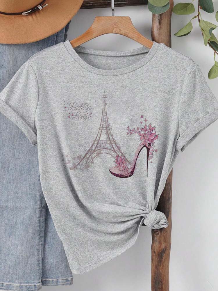 Fashion Paris Eiffel Tower Pri - Summer Clothing In Paris ulasan dan harga