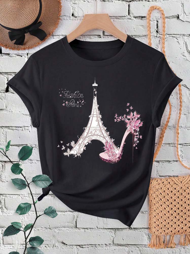 Fashion Paris Eiffel Tower Pri - Summer Clothing In Paris ulasan dan harga