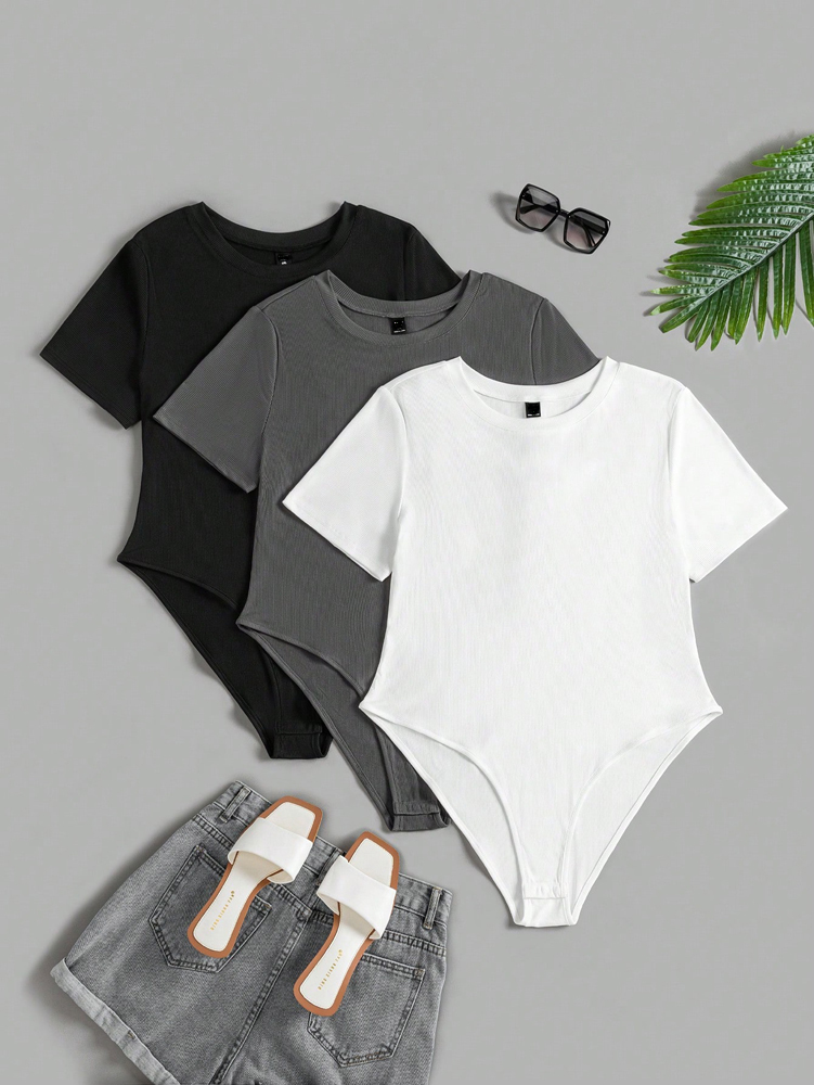 Plus Size Women's Round Neck S - Romper Playsuit Women ulasan dan harga