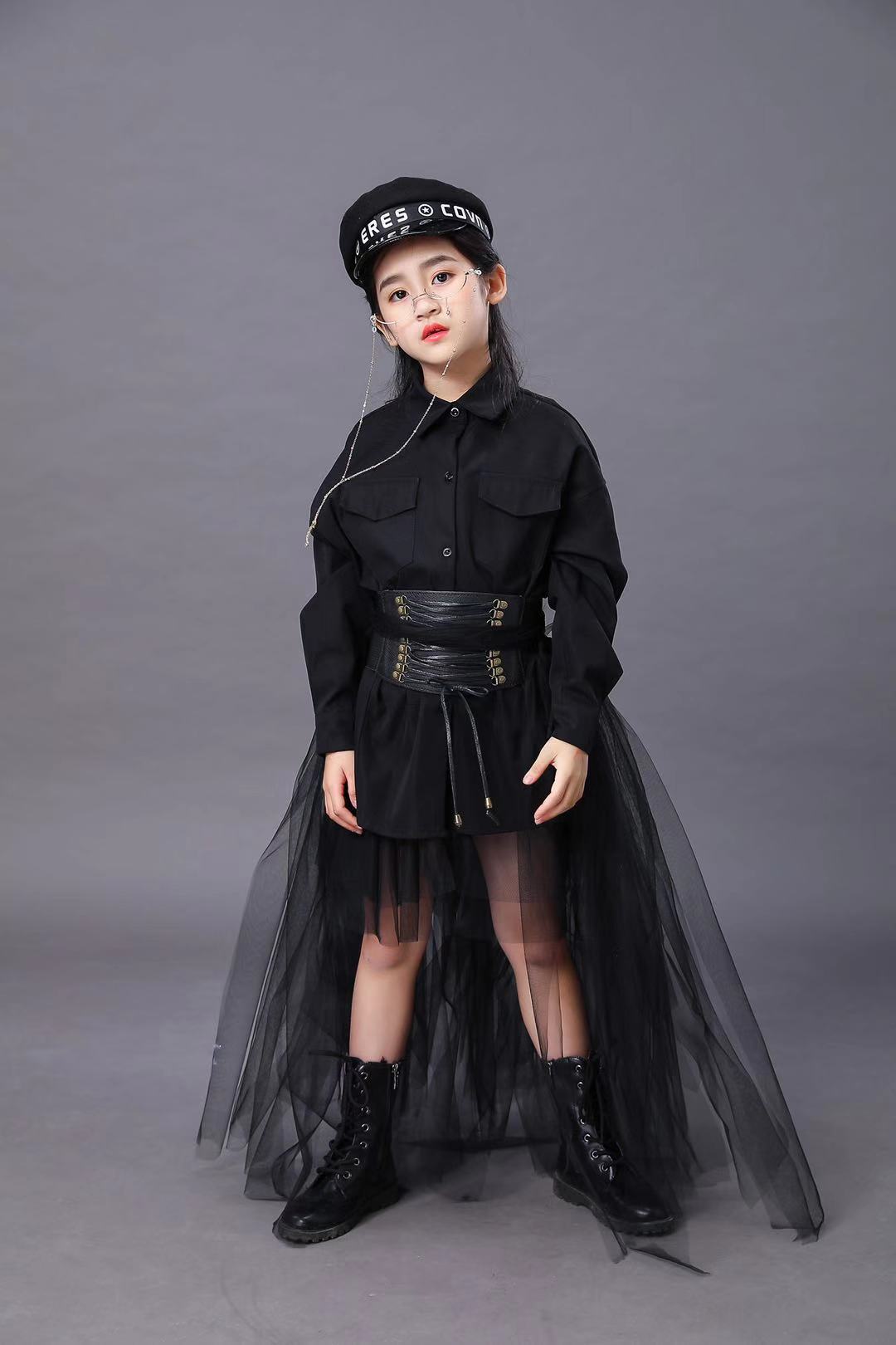 Children's Black Suit Girls Mo - Summer Clothing Set For Girls ulasan dan harga