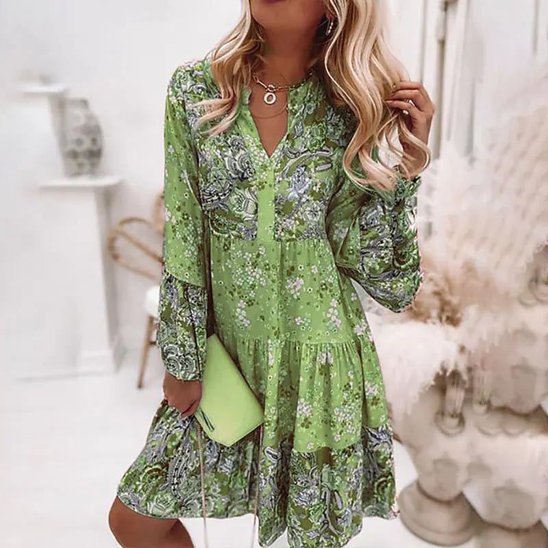 Casual Floral Print Dresses Fo - Summer Zara ulasan dan harga