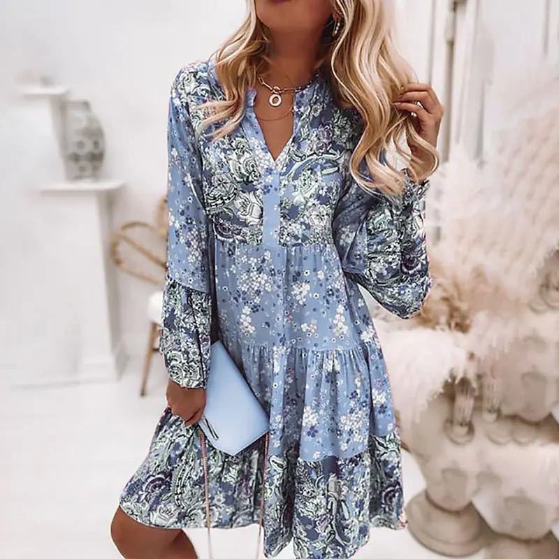 Casual Floral Print Dresses Fo - Summer Zara ulasan dan harga