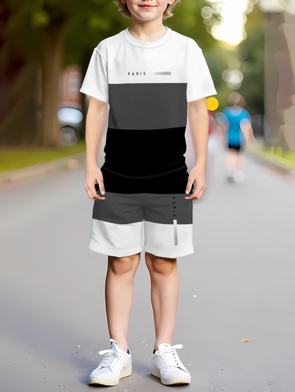 2026 Summer Casual Boys T-Shir - Summer Clothing In Paris ulasan dan harga