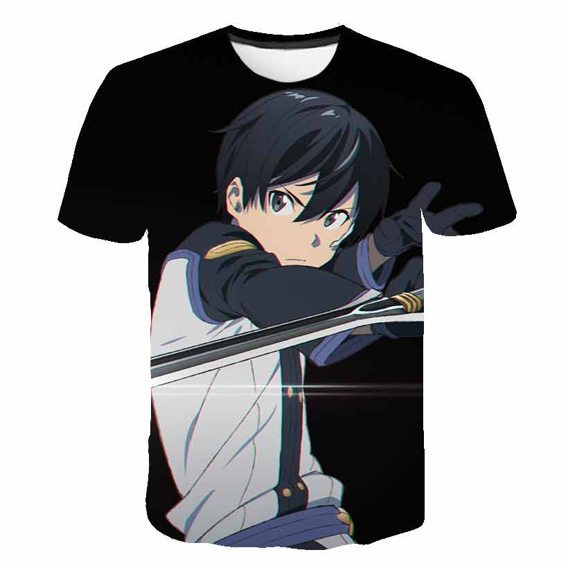 Anime 3D-printed Sword Art Onl - Summer Clothing Online Shopping ulasan dan harga