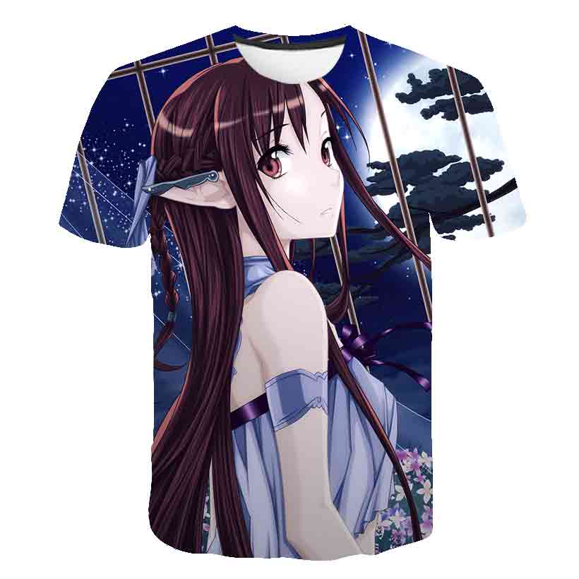 Anime 3D-printed Sword Art Onl - Summer Clothing Online Shopping ulasan dan harga