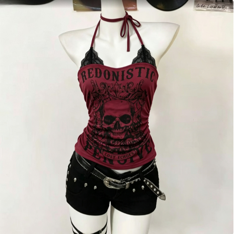 American Style Y2K Vintage Sho - Summer Clothing Set For Girls ulasan dan harga