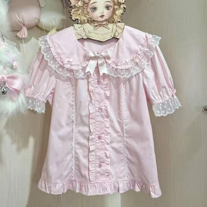 Japanese Kawaii Lolita Shirts  - Summer Japanese Clothing ulasan dan harga