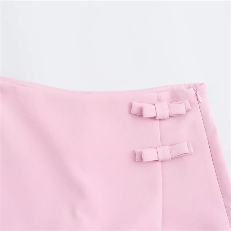 MUJER Pink White Mini Skirt Wo - Summer Zara ulasan dan harga