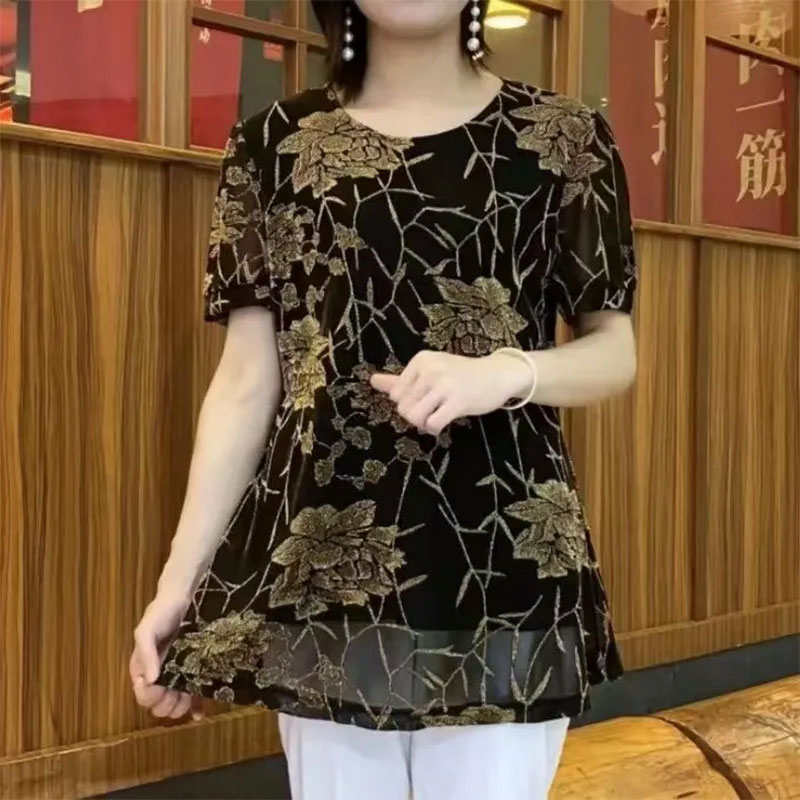 New Floral Bright silk Gauze p - Summer Gauze Clothing ulasan dan harga