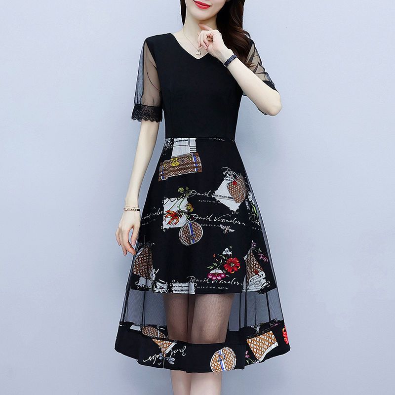 Vintage Floral Printing Dresse - Summer Gauze Clothing ulasan dan harga