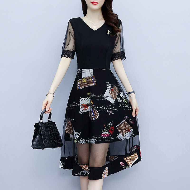 Vintage Floral Printing Dresse - Summer Gauze Clothing ulasan dan harga