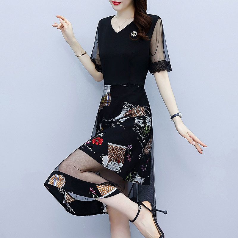 Vintage Floral Printing Dresse - Summer Gauze Clothing ulasan dan harga