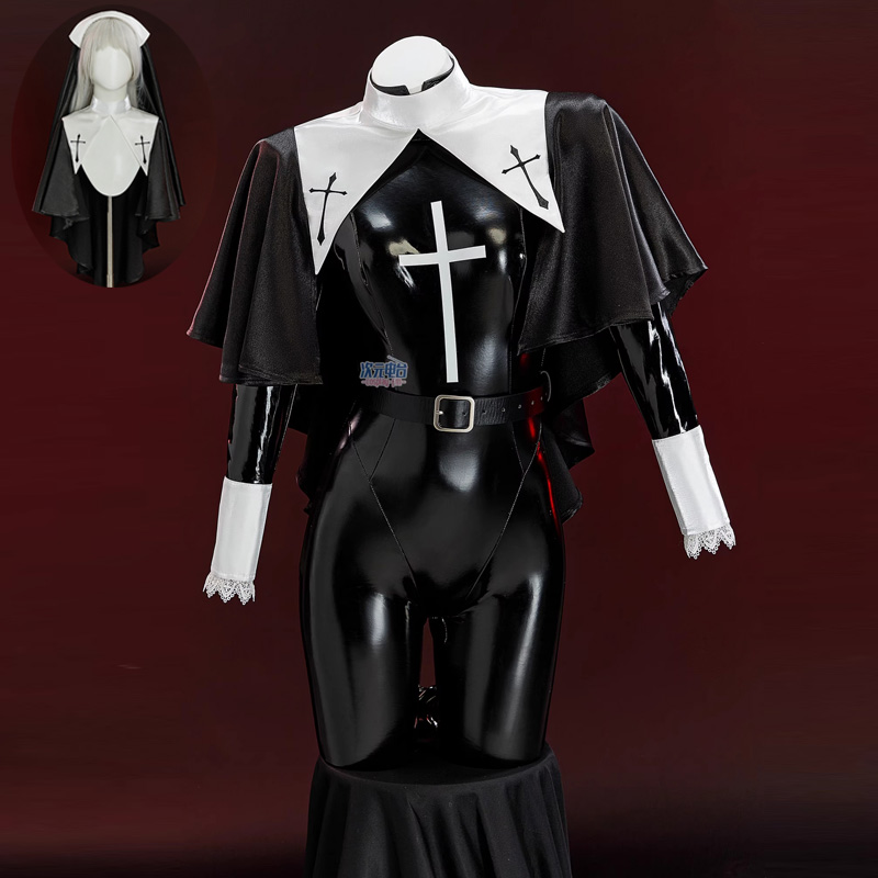 Nun Cosplay Costume Women Sexy - Romper Playsuit Women ulasan dan harga