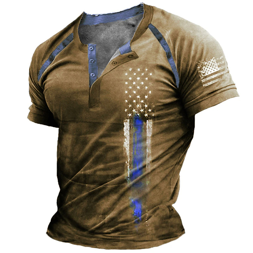 Funny 3D American Flag Print M - Summer Knit Clothing ulasan dan harga