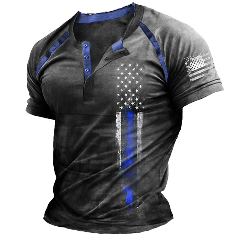 Funny 3D American Flag Print M - Summer Knit Clothing ulasan dan harga