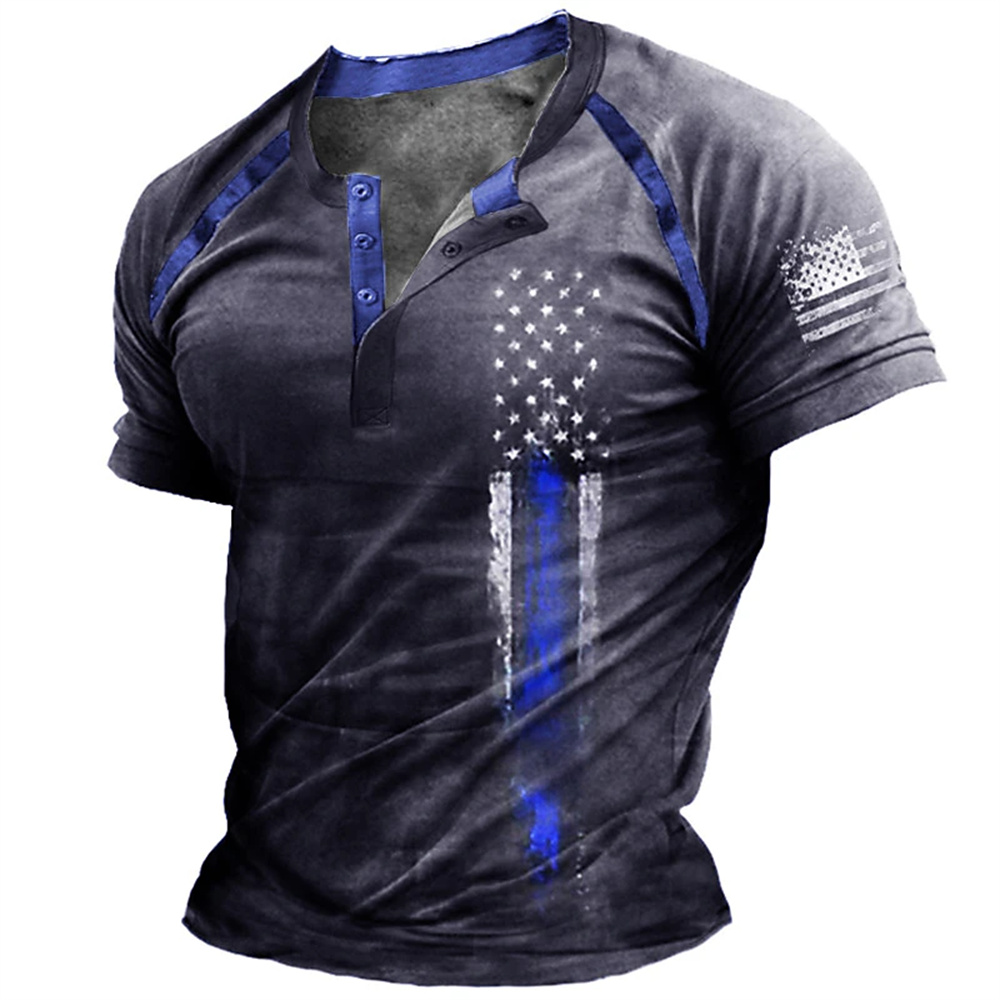 Funny 3D American Flag Print M - Summer Knit Clothing ulasan dan harga