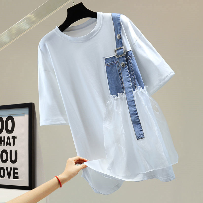 Streetwear Stylish Asymmetrica - Summer Gauze Clothing ulasan dan harga