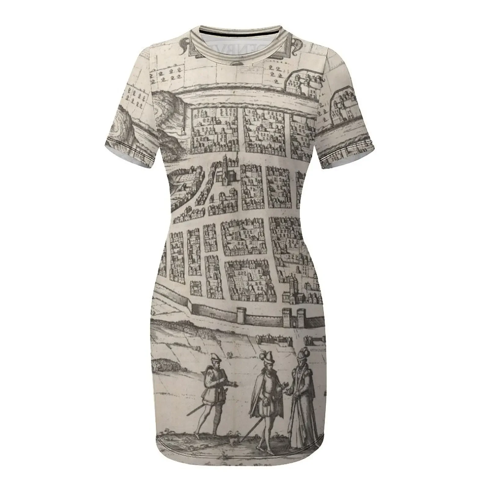 Vintage Map of Edinburgh Scotl - Summer Clothing Edinburgh ulasan dan harga