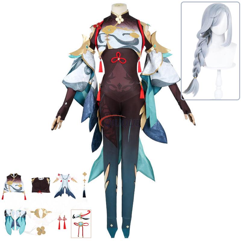 Game Genshin Impact Shenhe Cos - Romper Playsuit Women ulasan dan harga