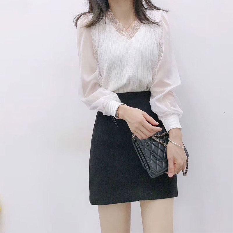 Elegant Sexy Solid Color Lace  - Summer Gauze Clothing ulasan dan harga