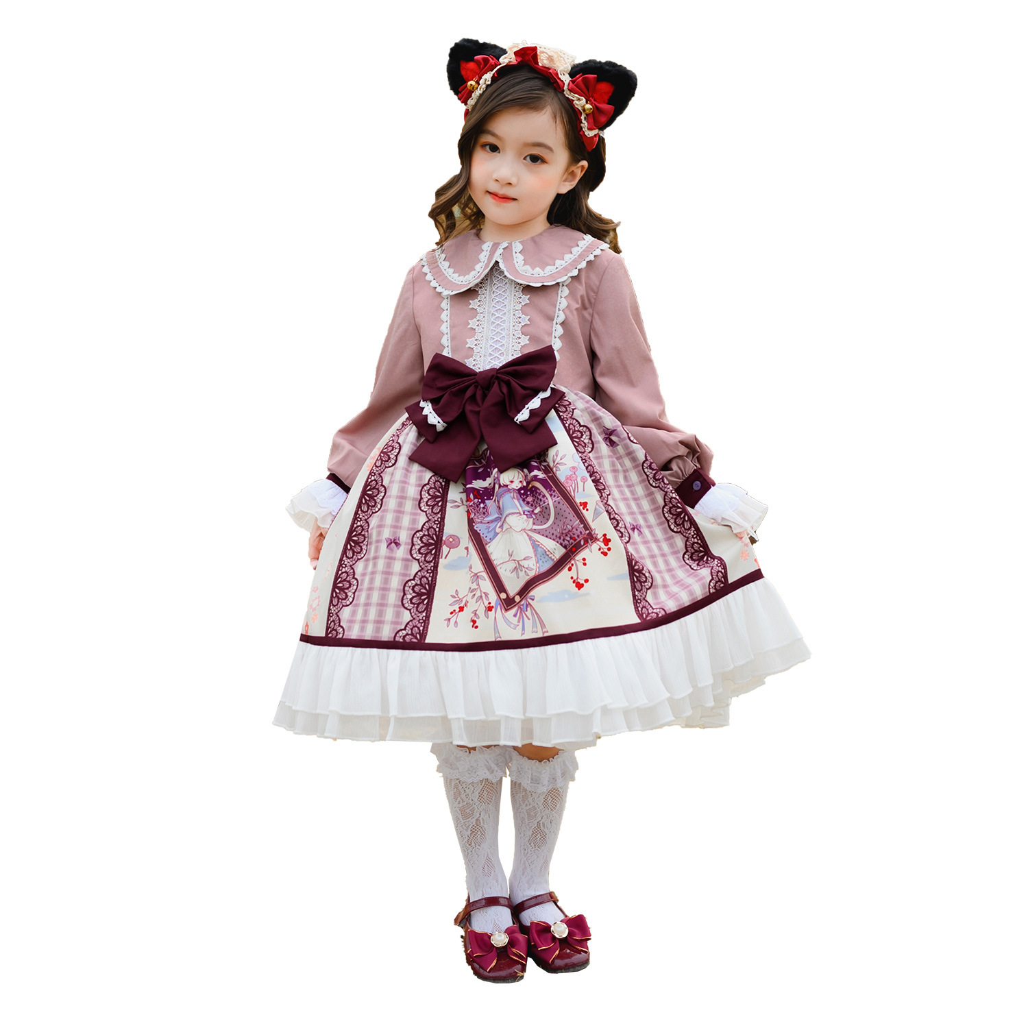 Children's Lolita Clothing Lon - Summer Clothing Set For Girls ulasan dan harga
