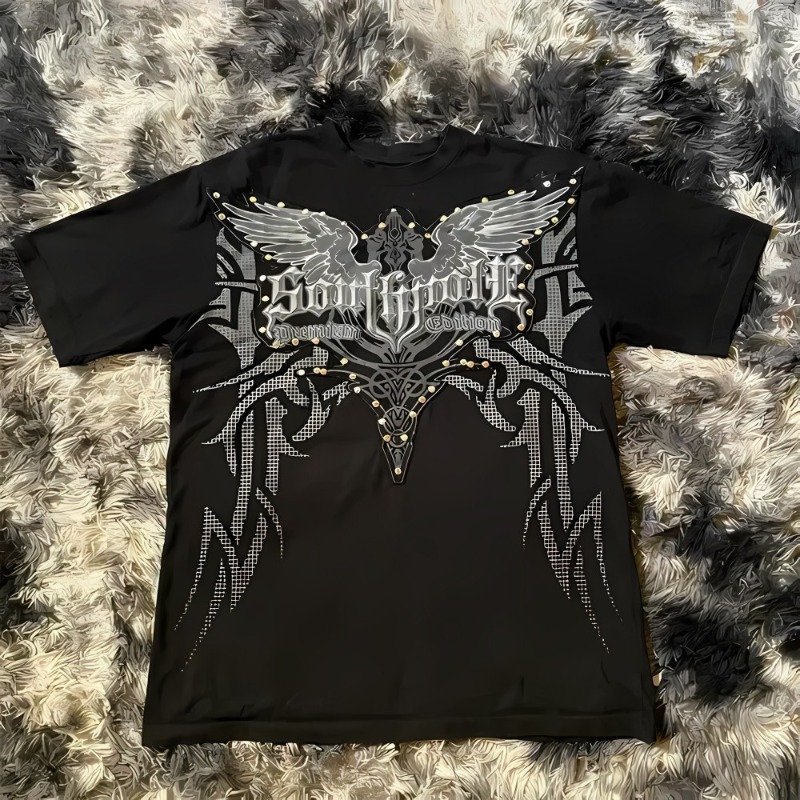 European and American Men's Su - Summer Goth Clothing ulasan dan harga