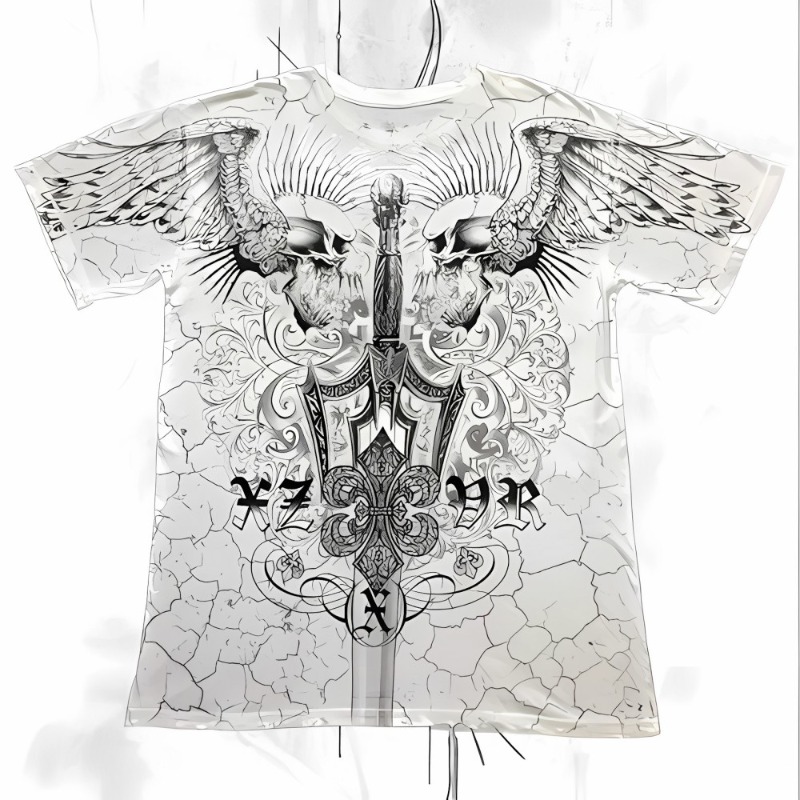 European and American Men's Su - Summer Goth Clothing ulasan dan harga