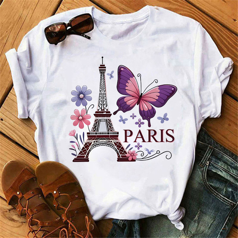 90s Color Flower Butterfly Par - Summer Clothing In Paris ulasan dan harga