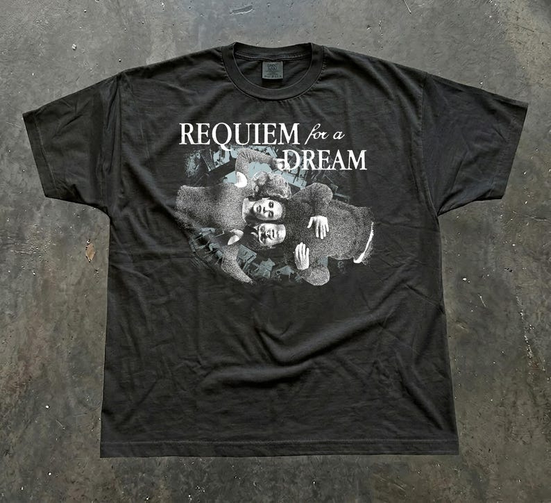 Requiem for A Dream Shirt, Vin - Summer Goth Clothing ulasan dan harga