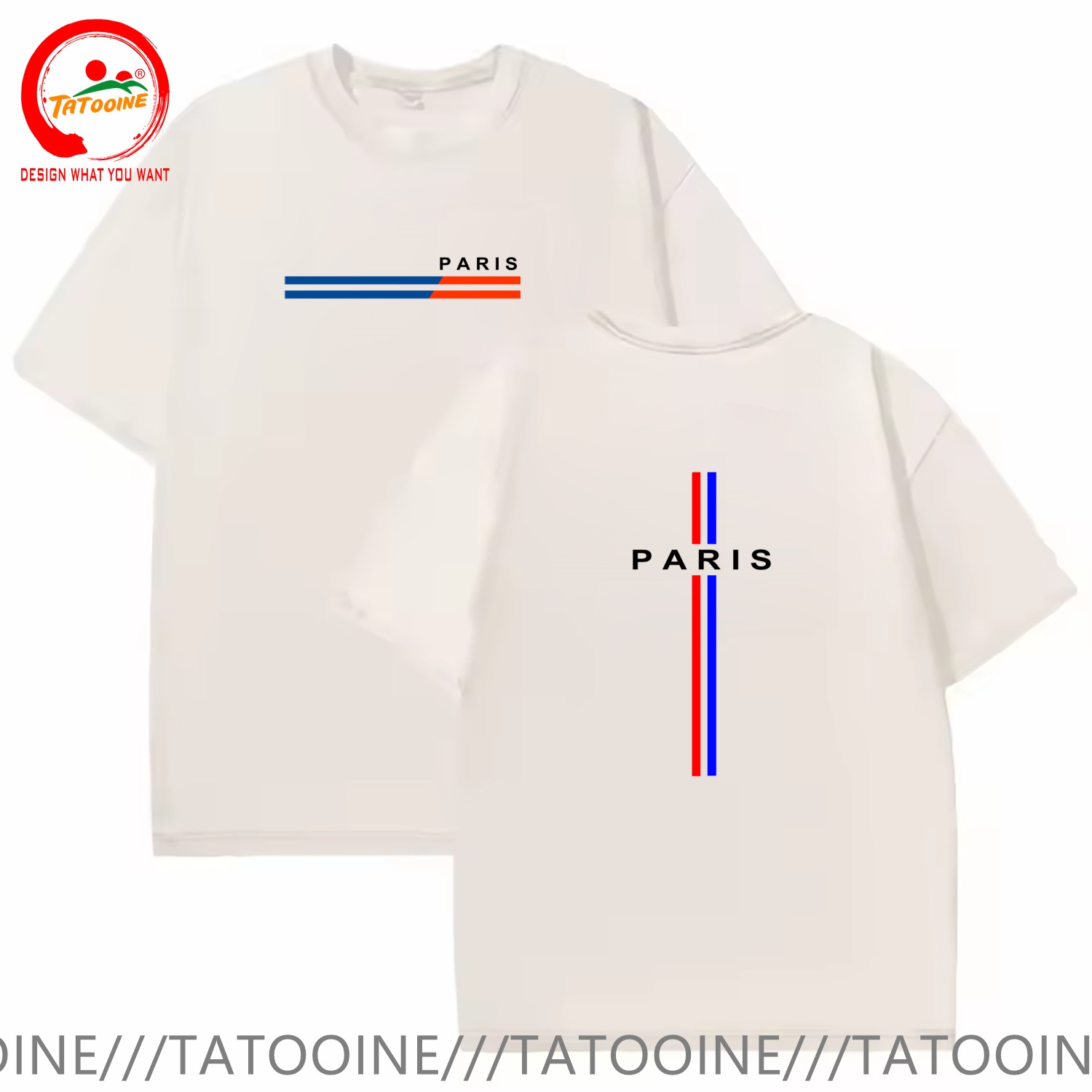Vintage Washed Cotton T-Shirt  - Summer Clothing In Paris ulasan dan harga