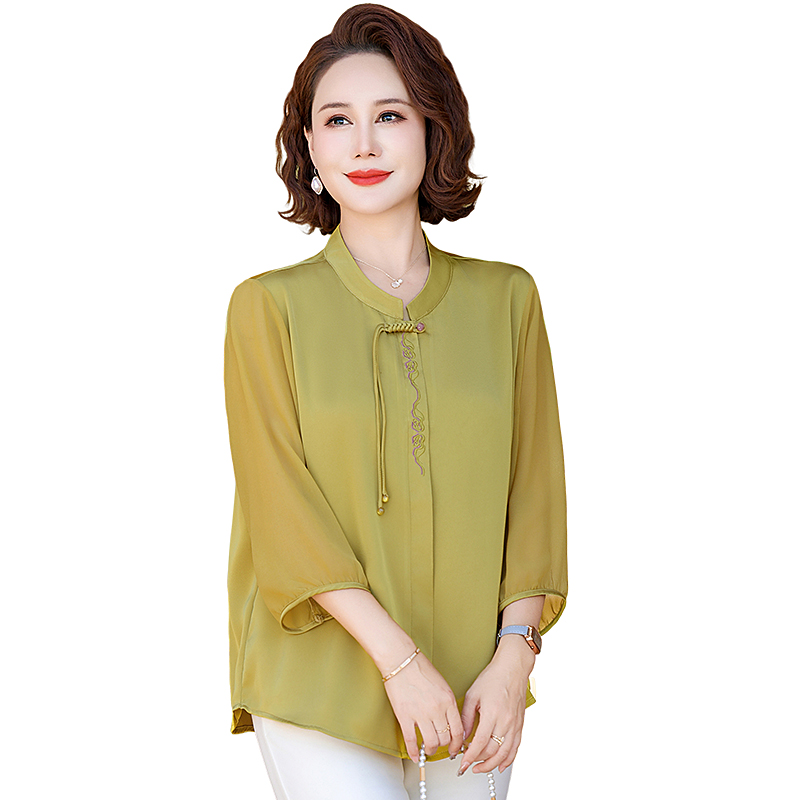 Summer Solid Color Shirt Plus  - Summer Clothing Modest ulasan dan harga